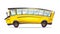 cartoon school yellow truck bus for kids