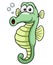 Cartoon seahorse