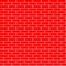 Cartoon seamless flat brick wall texture. Vector illustration