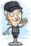 Cartoon Senior Referee Waving