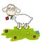 Cartoon sheep, lamb