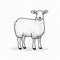 Cartoon Sheep: Monochromatic Symmetry With Flawless Line Work