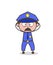 Cartoon Sheriff Astonished Face Expression