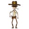 Cartoon sheriff with revolver. Wild west. Vector