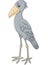 Cartoon shoebill character