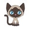 Cartoon Siamese cat illustration