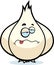 Cartoon Sick Garlic Bulb