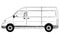 Cartoon Side View of Generic Delivery Van