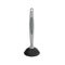 Cartoon simple gradient rubber black plunger with plastic gray handle.