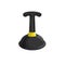 Cartoon simple gradient rubber black plunger with plastic handle.