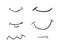 Cartoon simple smile set vector symbol icon design. Beautiful il