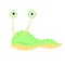 Cartoon Slug Snail Funny Character Illustration Logo