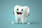 Cartoon smiley tooth that might work well in a pediatric dental clinic