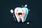 Cartoon smiley tooth that might work well in a pediatric dental clinic