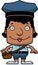 Cartoon Smiling Mail Carrier Woman