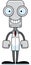 Cartoon Smiling Scientist Robot