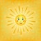 Cartoon smiling sun