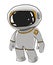 Cartoon Spaceman looks a cute