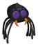 Cartoon Spider Plush with Furry Legs and Many Eyes, Vector Illustration