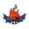 cartoon spooky vampire bat