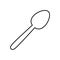 Cartoon Spoon Icon Isolated On White Background