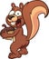 Cartoon squirrel