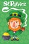 Cartoon St Patrick Day Poster