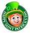 Cartoon St Patricks Day Leprechaun Sign