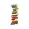 Cartoon stack of books, vector pile of volumes