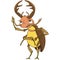 Cartoon stag beetle