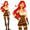 cartoon steampunk girl