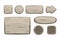 Cartoon stone game assets set