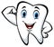 Cartoon strong tooth character