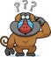 Cartoon Stupid Baboon