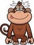 Cartoon Stupid Monkey