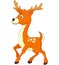 Cartoon style little deer