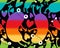 Cartoon summer print with rainbow lgbt frogs seamless pride animals pattern for wrapping and fabrics and party