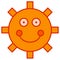 Cartoon sun