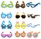 Cartoon Sunglasses set icon