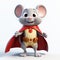 Cartoon Superhero Mouse Photorealistic Renderings With Childlike Charm