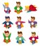 Cartoon superman icons