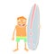 Cartoon surf illustration