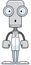 Cartoon Surprised Doctor Robot