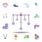 cartoon swing toddler toy colored icon. set of children toys illustration icons. signs, symbols can be used for web, logo, mobile