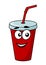 Cartoon takeaway soda drink
