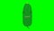 Cartoon talking cucumber loop with alpha channel. Vegetable animation on chroma key green or transparent background.