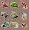 Cartoon Tank and Cannon Weapon stickers