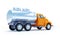 Cartoon tanker truck back