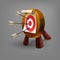 Cartoon target icon.