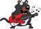 Cartoon Tasmanian Devil Guitar